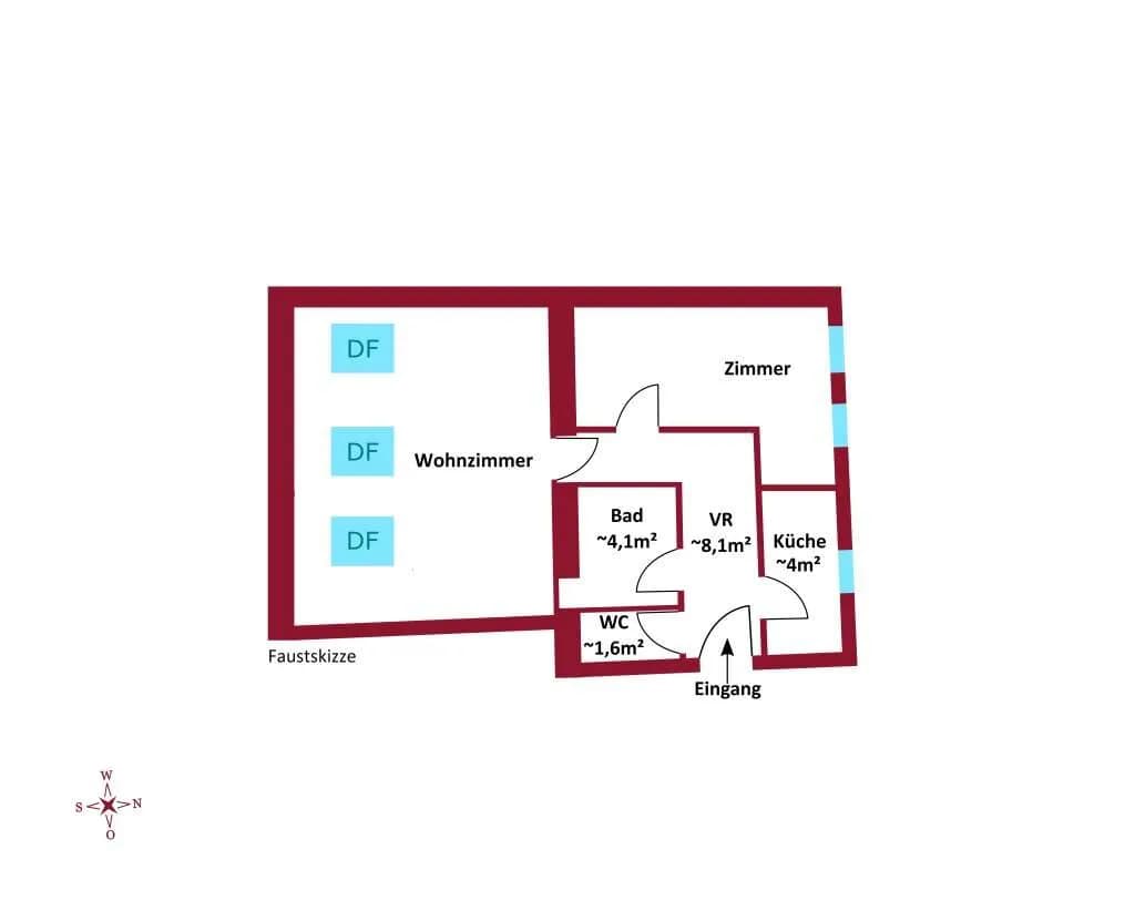 3-Zimmer-Wohnung kaufen in Wien – 64,04 m², € 299.000 – Bild 4 von 5