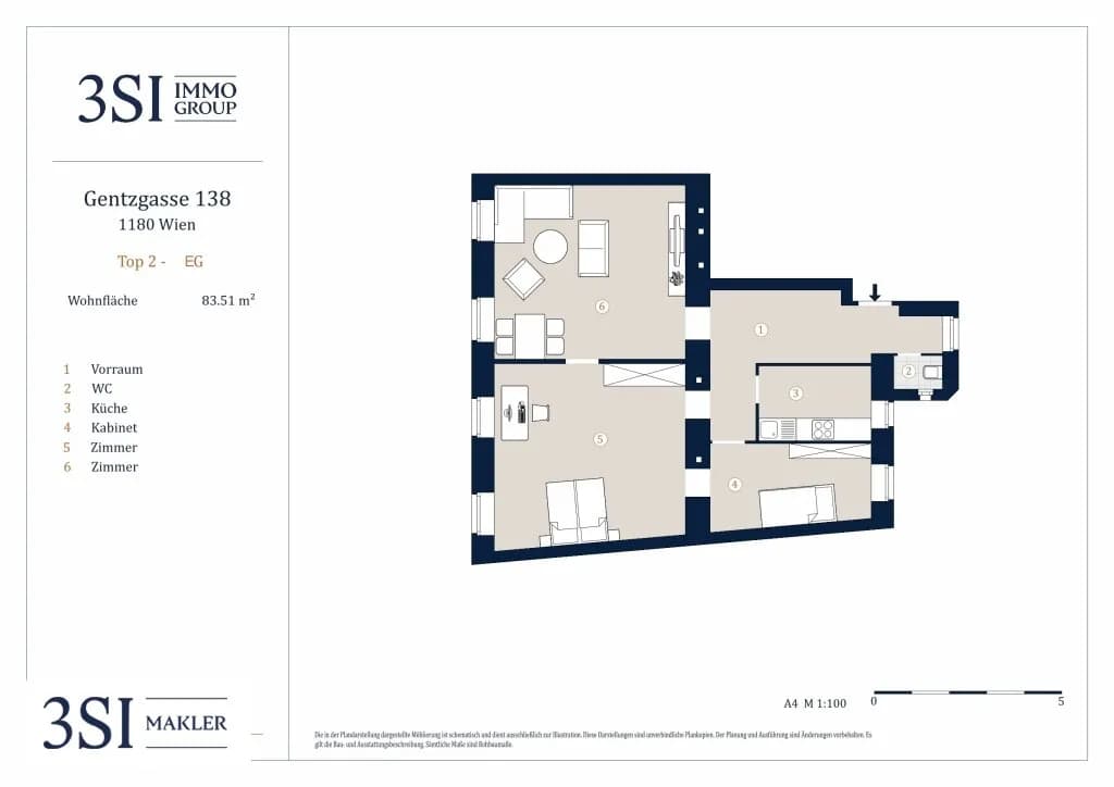 3-Zimmer-Wohnung kaufen in Wien – 83,51 m², € 292.000 – Bild 9 von 9