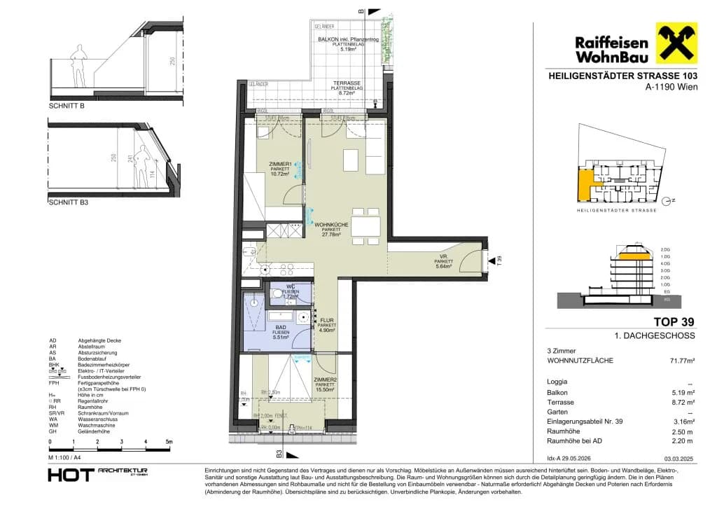 3-Zimmer-Wohnung kaufen in Wien – 71,93 m², € 693.600 – Bild 5 von 7