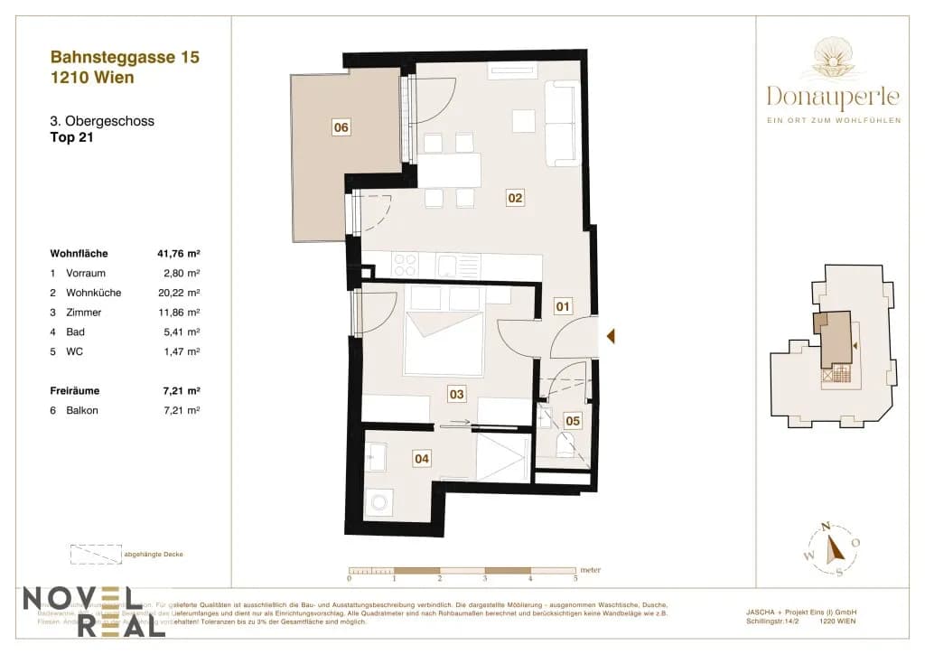 2-Zimmer-Wohnung kaufen in Wien – 43,95 m², € 292.000 – Bild 16 von 16