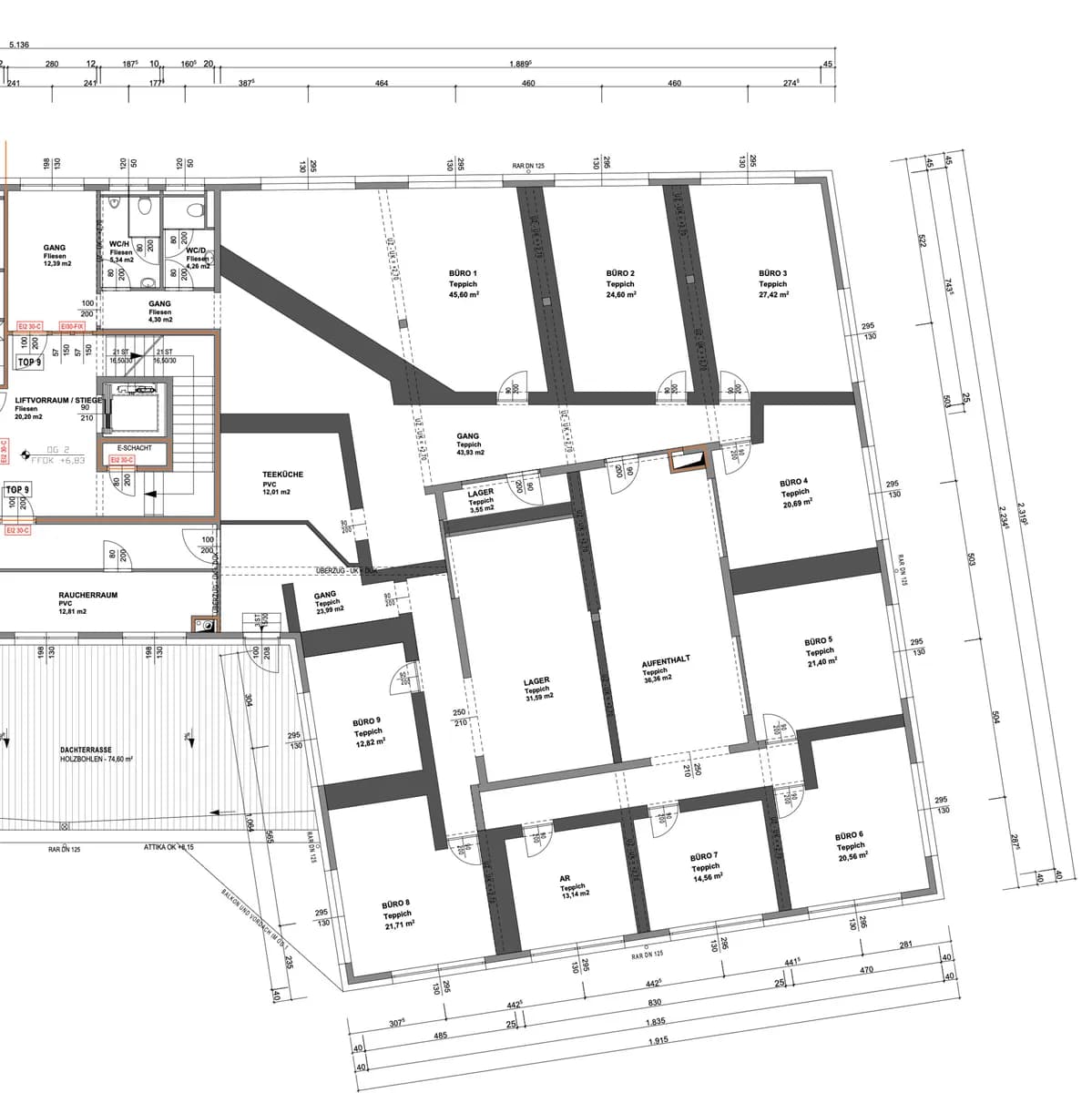 12-Zimmer-Gewerbeimmobilie mieten in Amstetten – 400 m², € 4.779 – Bild 17 von 17