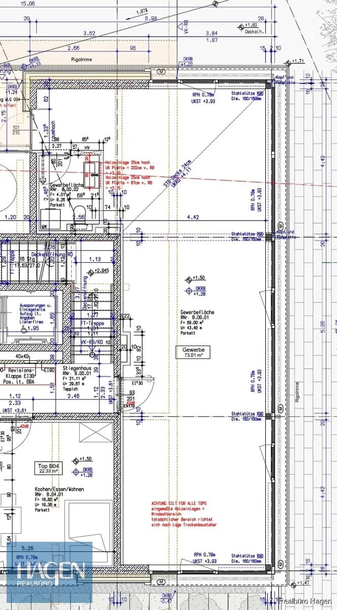 Gewerbeimmobilie mieten in Dornbirn – 73 m², € 1.135 – Bild 8 von 9