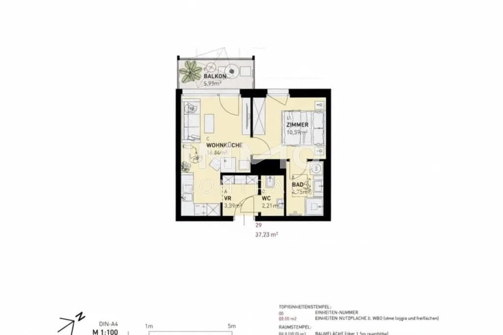 2-Zimmer-Wohnung kaufen in Wien – 37,3 m², € 246.500 – Bild 12 von 12