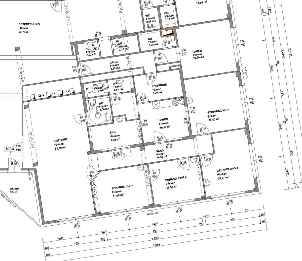 7-Zimmer-Gewerbeimmobilie mieten in Amstetten – 222 m², € 2.645 – Bild 16 von 16