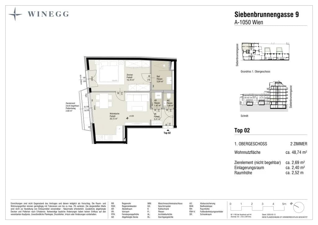 Immobilie kaufen in Wien – 48,74 m², € 316.500 – Bild 7 von 7