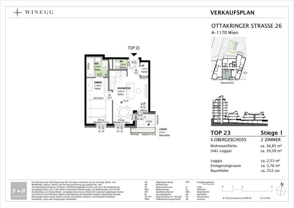 2-Zimmer-Wohnung kaufen in Wien – 36,85 m², € 325.000