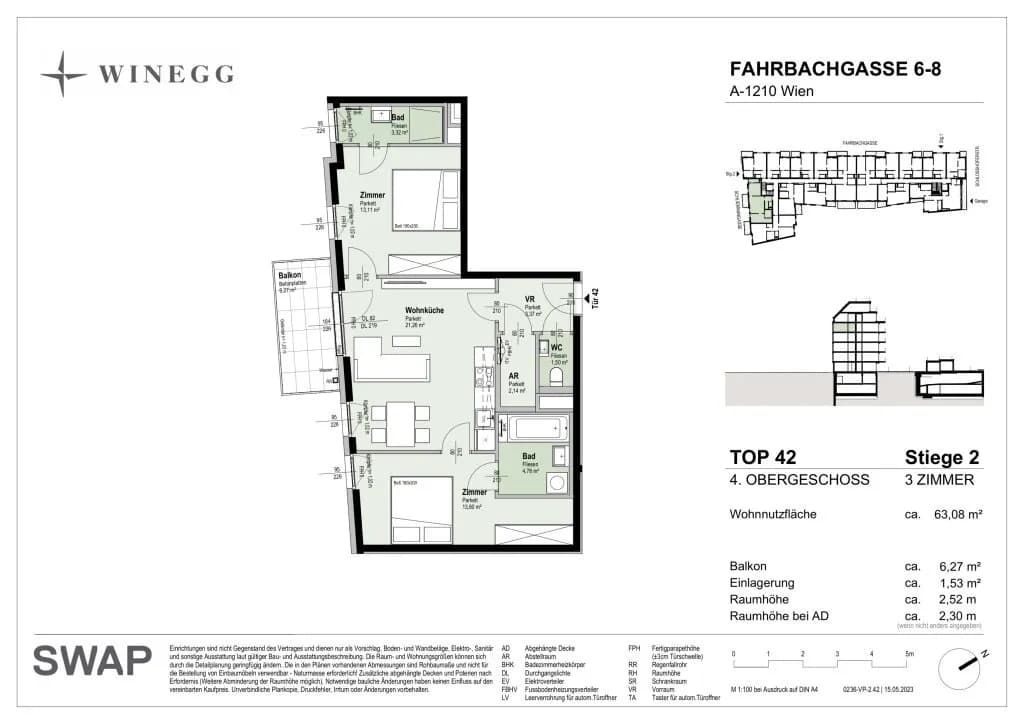 3-Zimmer-Wohnung kaufen in Wien – 63,13 m², € 496.100 – Bild 26 von 26