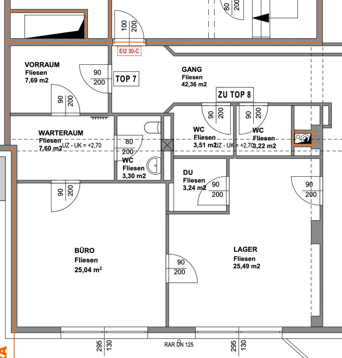 3-Zimmer-Gewerbeimmobilie mieten in Amstetten – 73 m², € 869 – Bild 10 von 10