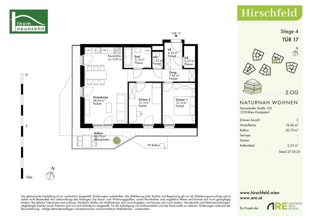 Immobilie kaufen in Wien – 74,06 m², € 386.000 – Bild 29 von 29