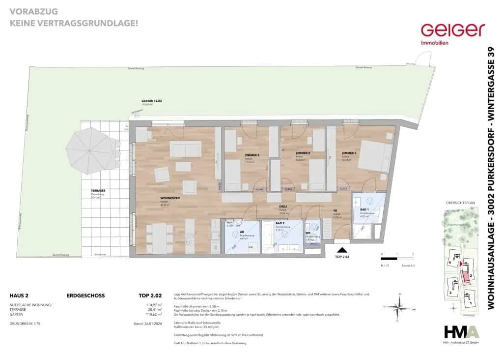 4-Zimmer-Wohnung kaufen in Sankt Pölten Land – 114,97 m², € 785.900 – Bild 2 von 15