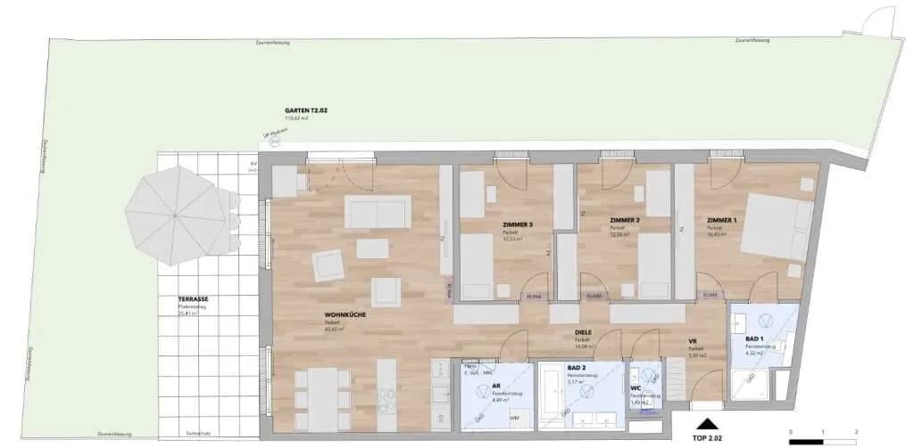 4-Zimmer-Wohnung kaufen in Sankt Pölten Land – 114,97 m², € 785.900 – Bild 3 von 15