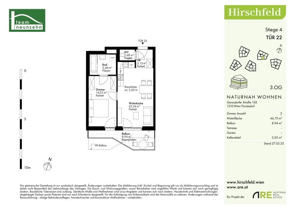 Immobilie kaufen in Wien – 46,75 m², € 246.000 – Bild 22 von 22
