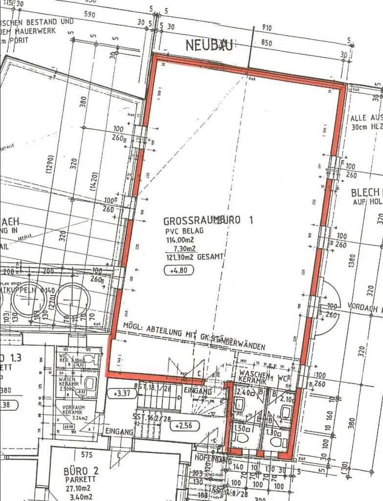 5-Zimmer-Gewerbeimmobilie mieten in Kirchdorf an der Krems – 121 m², € 957 – Bild 9 von 9
