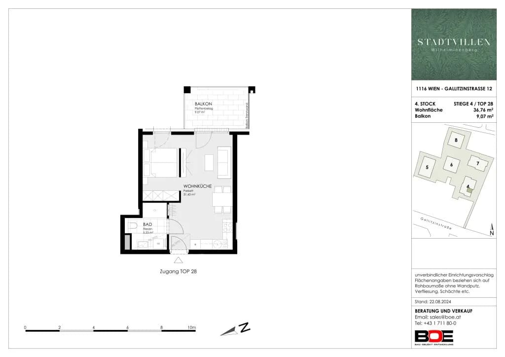 1-Zimmer-Wohnung kaufen in Wien – 36,76 m², € 339.900 – Bild 9 von 10