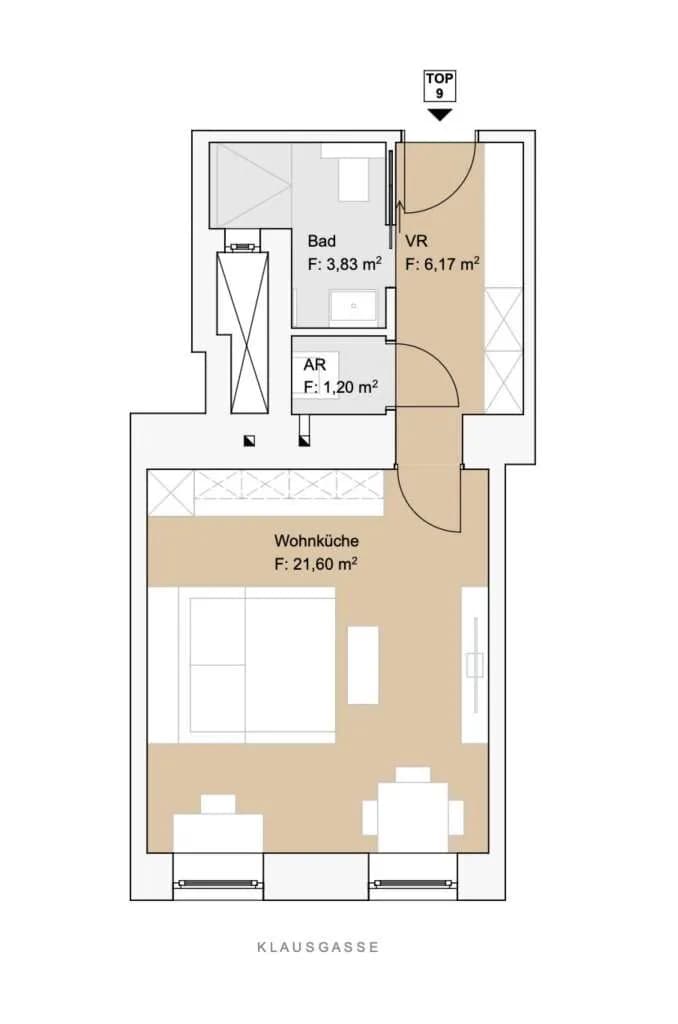 1-Zimmer-Wohnung kaufen in Wien – 33 m², € 159.000 – Bild 14 von 14