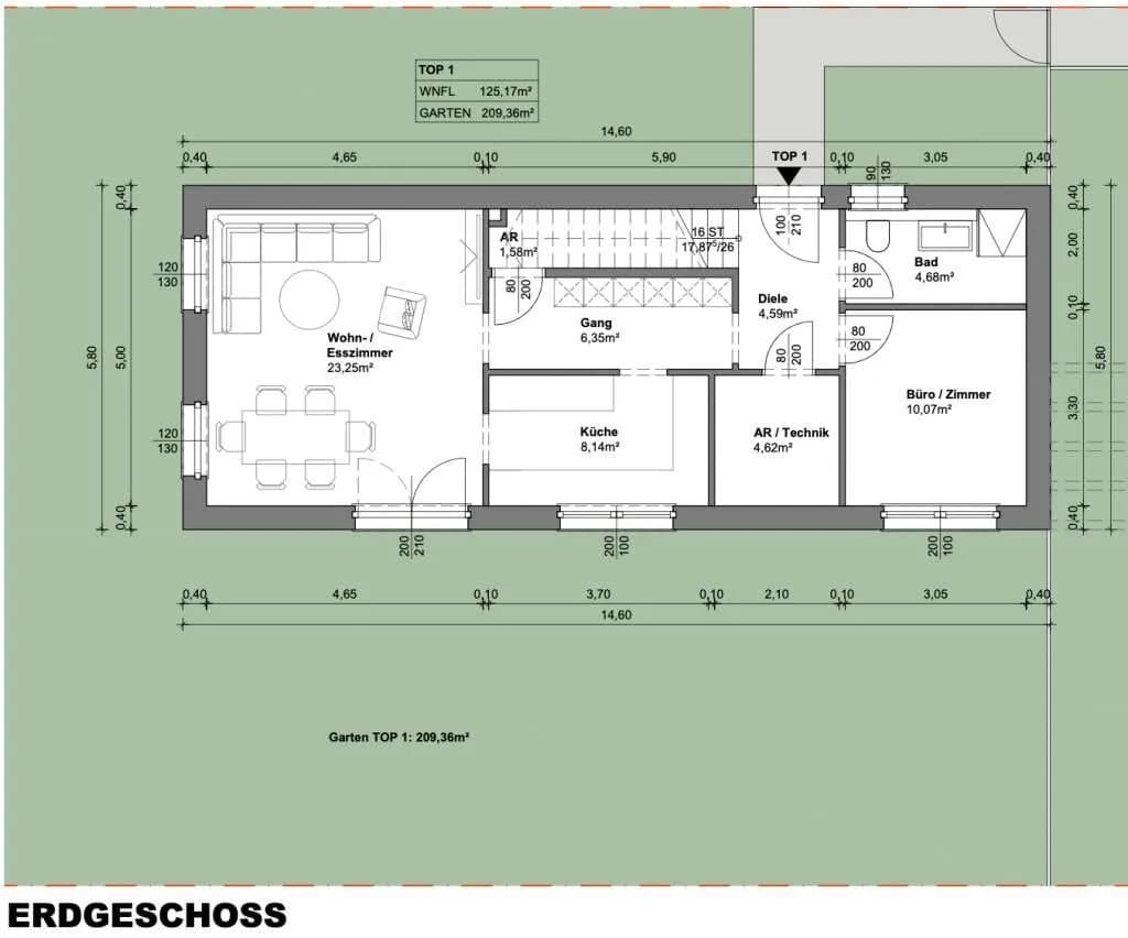 5-Zimmer-Haus kaufen in Wien – 125,17 m², € 525.000 – Bild 3 von 5