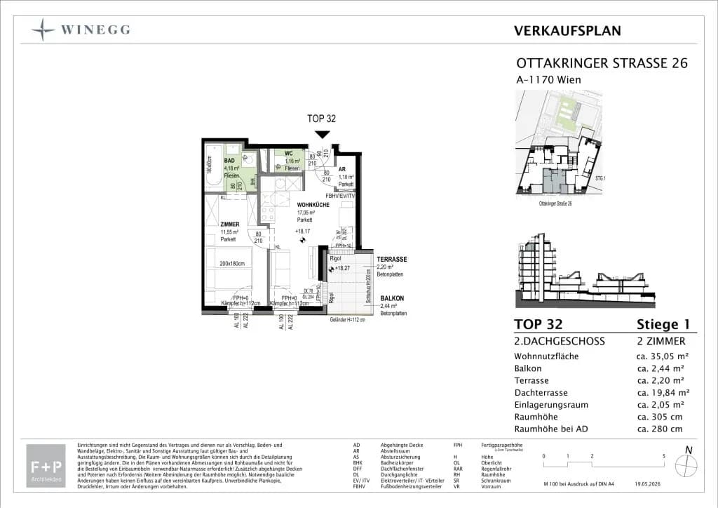2-Zimmer-Wohnung kaufen in Wien – 35,05 m², € 387.600 – Bild 6 von 7