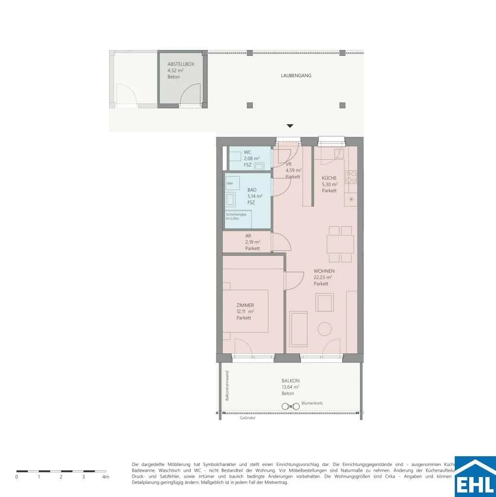 2-Zimmer-Wohnung mieten in Graz – 53,19 m², € 799 – Bild 10 von 10