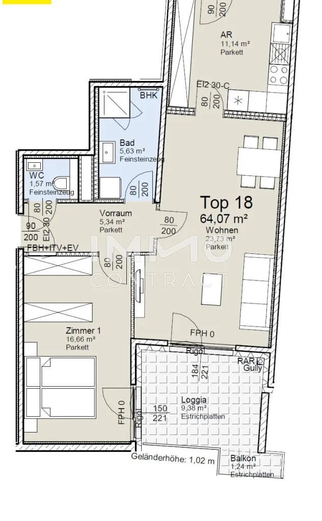 3-Zimmer-Wohnung kaufen in Wien – 64 m², € 495.300 – Bild 13 von 13