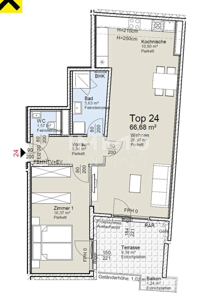 2-Zimmer-Wohnung kaufen in Wien – 67 m², € 491.000 – Bild 13 von 13