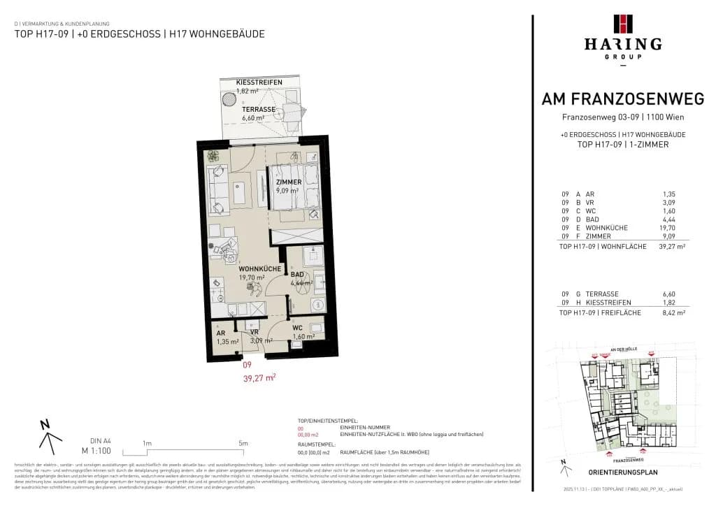 1-Zimmer-Wohnung kaufen in Wien – 39,27 m², € 263.500 – Bild 10 von 10