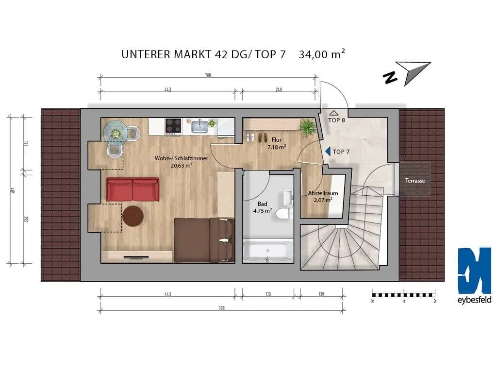 1-Zimmer-Wohnung mieten in Leibnitz – 34 m², € 440 – Bild 7 von 7
