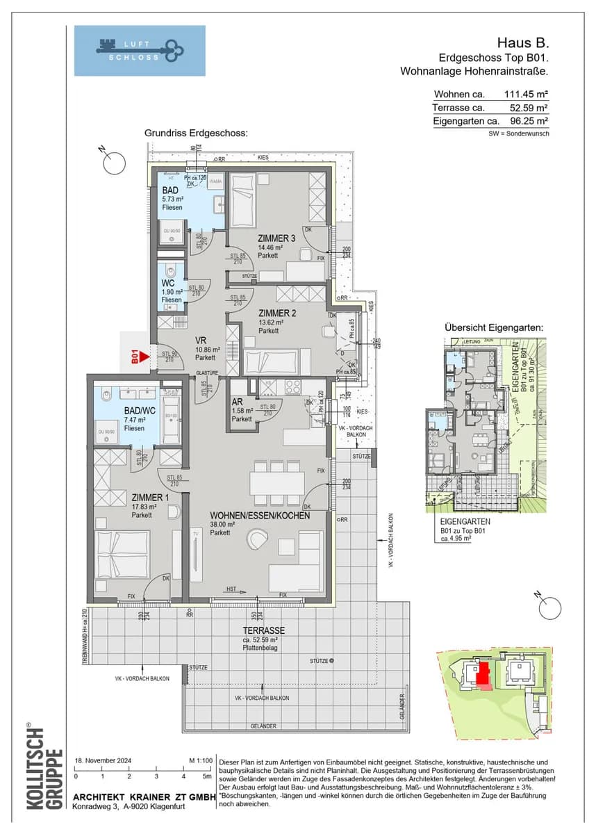 4-Zimmer-Wohnung kaufen in Graz – 111,45 m², € 799.500 – Bild 2 von 6