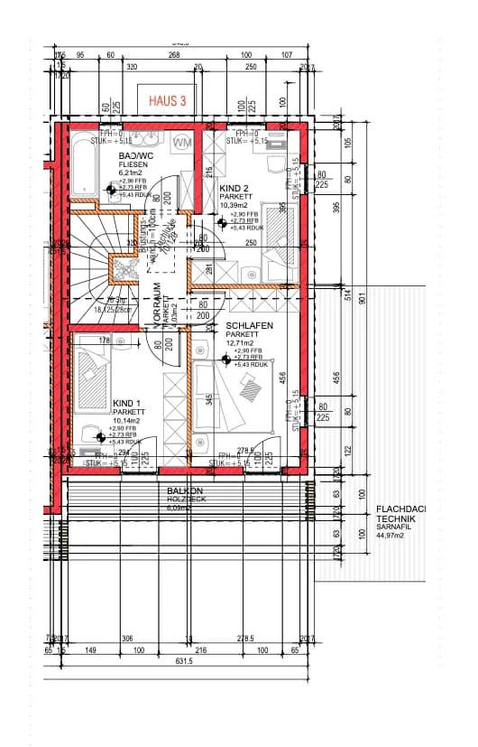 4-Zimmer-Haus kaufen in Villach – 89,98 m², € 434.900 – Bild 5 von 6
