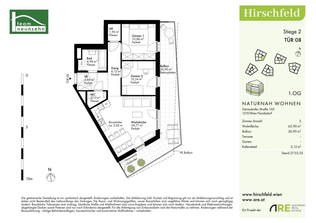 3-Zimmer-Wohnung kaufen in Wien – 65,9 m², € 394.000 – Bild 30 von 30