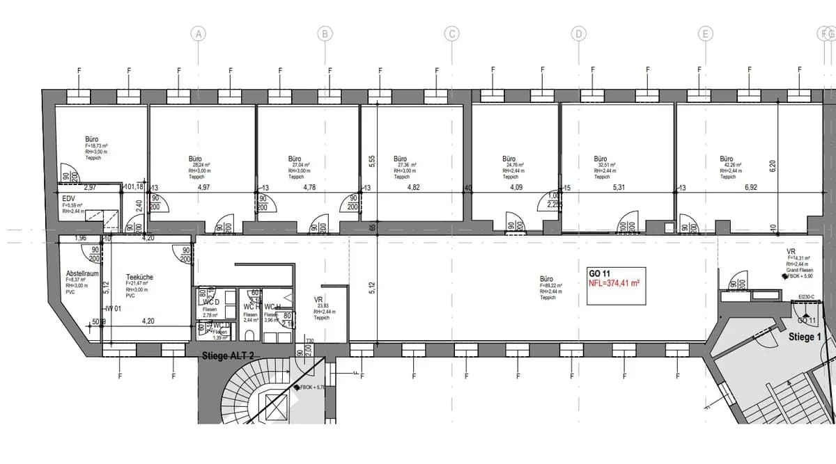 Gewerbeimmobilie mieten in Wien – 374 m², € 14 – Bild 9 von 9