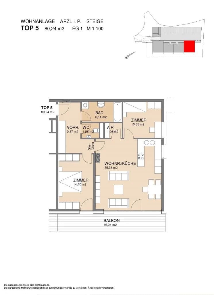 3-Zimmer-Wohnung kaufen in Imst – 80,24 m², € 333.025 – Bild 10 von 10