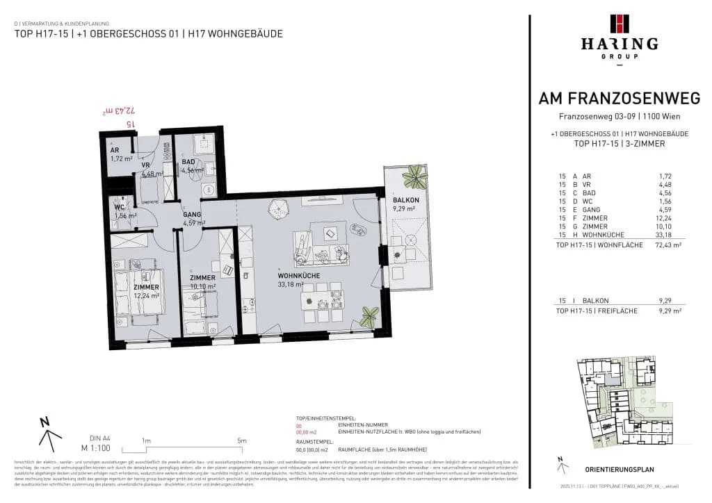 3-Zimmer-Wohnung kaufen in Wien – 73,97 m², € 514.500 – Bild 10 von 10
