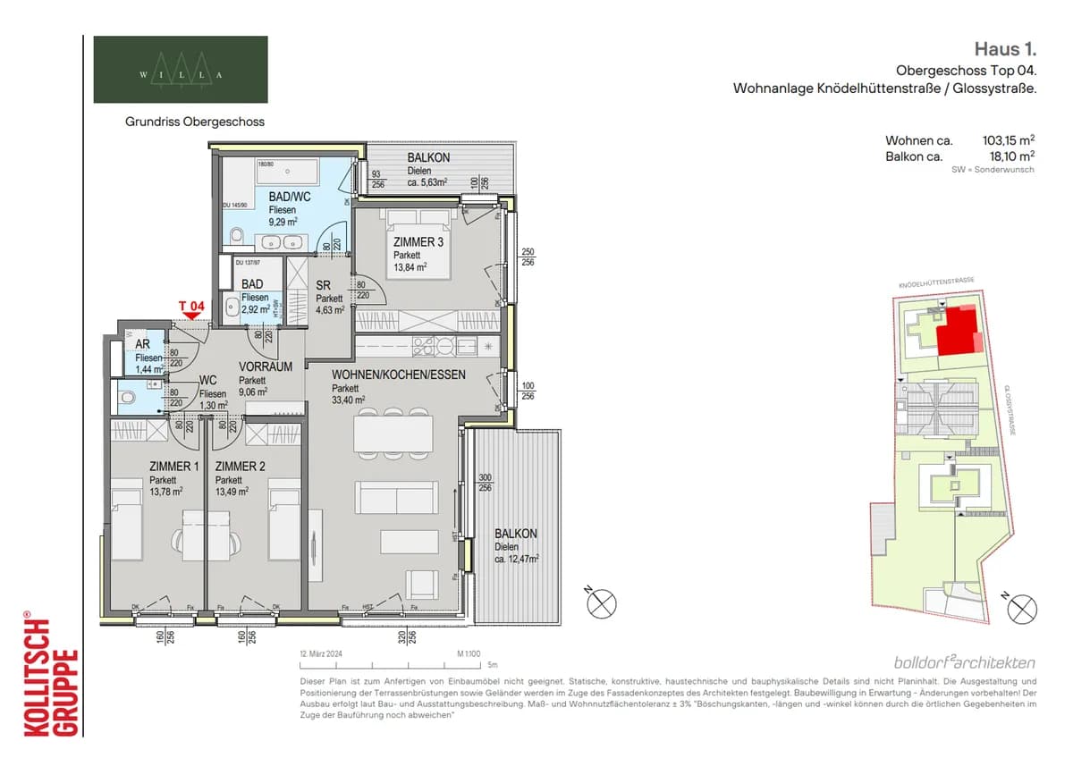 4-Zimmer-Wohnung kaufen in Wien – 103,15 m², € 949.000 – Bild 2 von 12