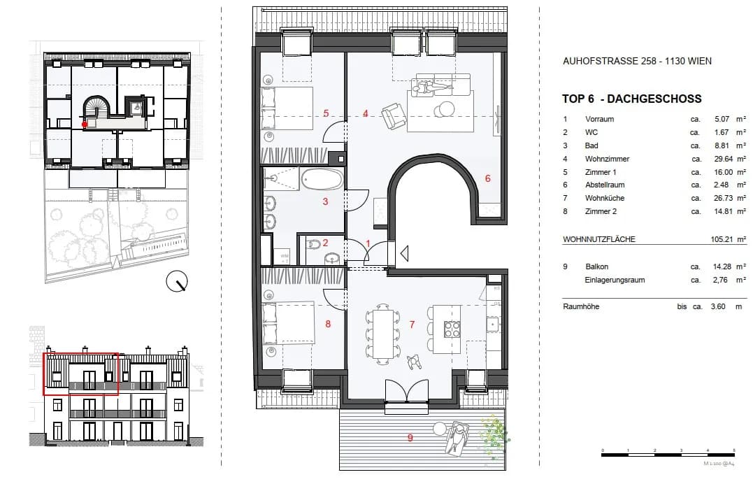 4-Zimmer-Wohnung kaufen in Wien – 105,21 m², € 996.000 – Bild 16 von 17