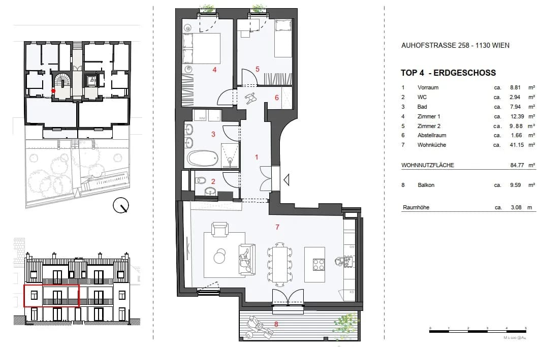 3-Zimmer-Wohnung kaufen in Wien – 84,77 m², € 825.000 – Bild 12 von 13