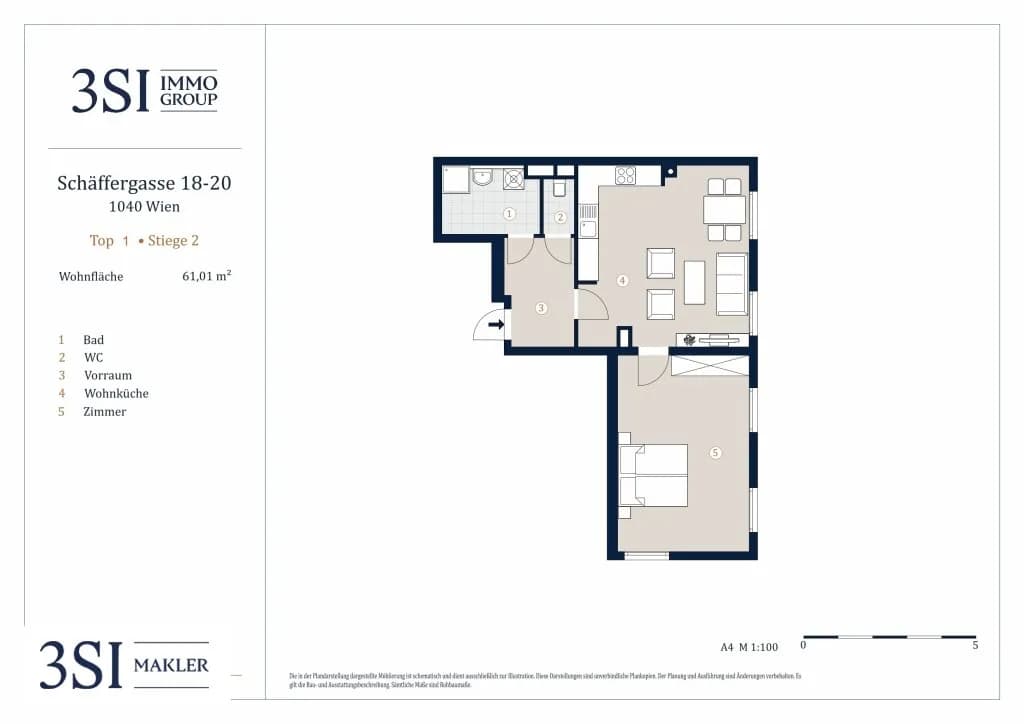 2-Zimmer-Wohnung mieten in Wien – 61,01 m², € 1.512 – Bild 15 von 15