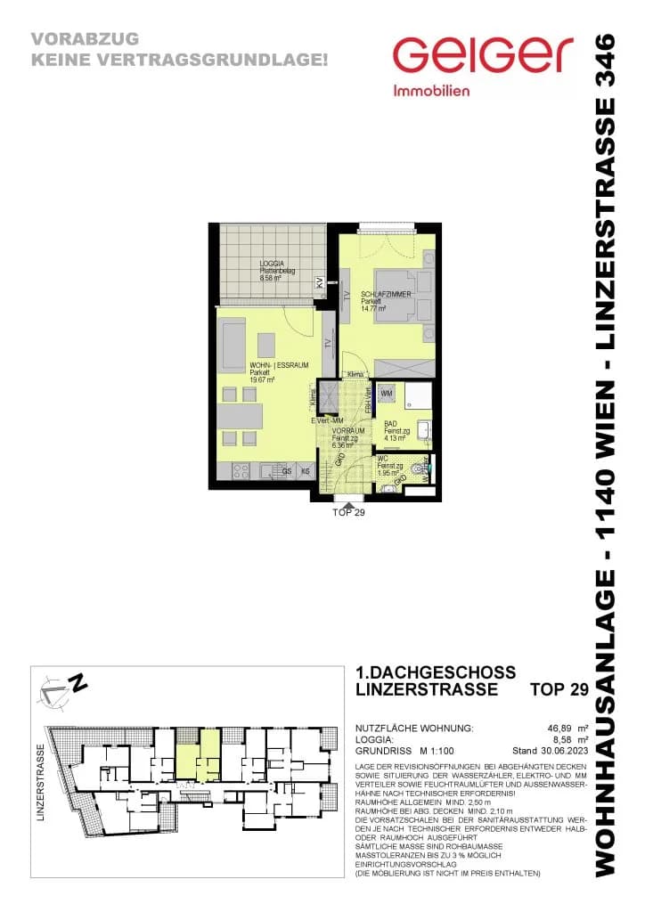 2-Zimmer-Wohnung kaufen in Wien – 48,19 m², € 378.300 – Bild 3 von 19