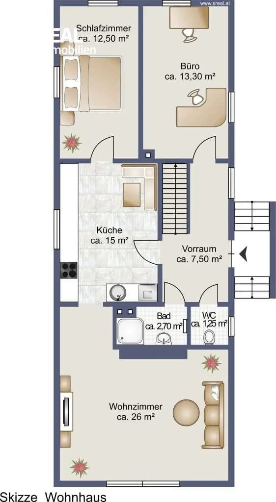 3-Zimmer-Immobilie kaufen in Zwettl – 950 m², € 219.000 – Bild 25 von 27