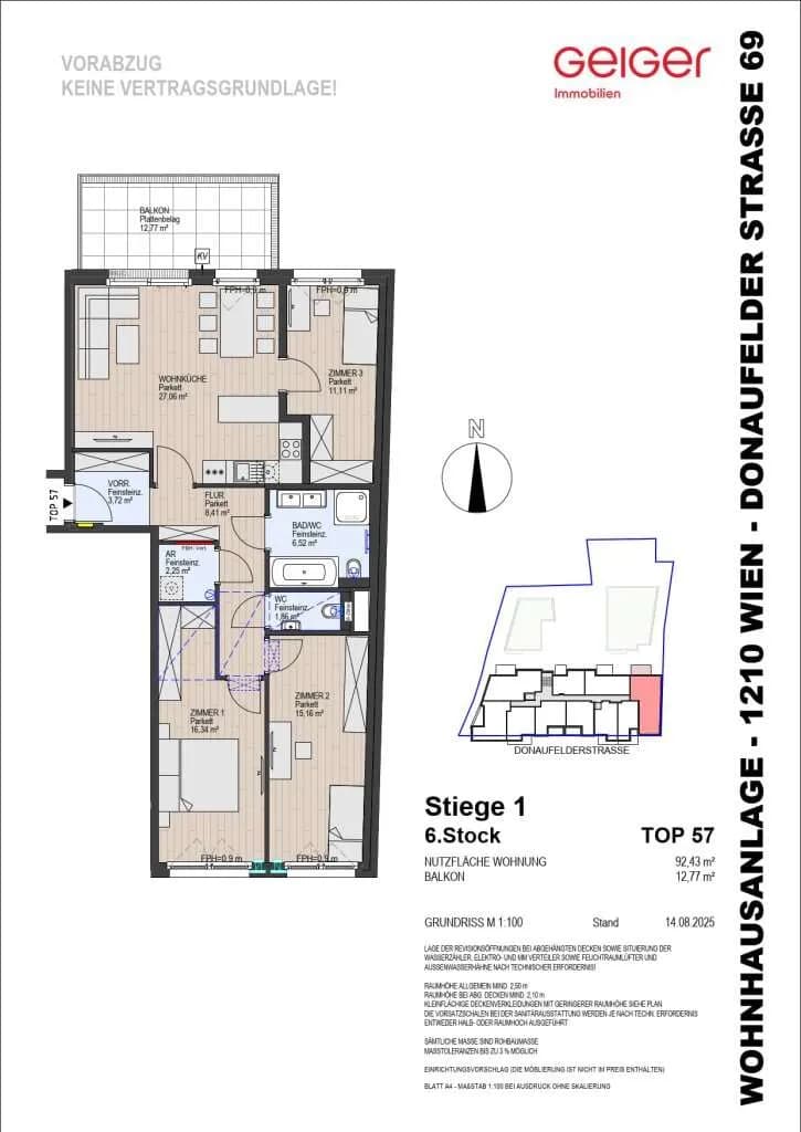 4-Zimmer-Wohnung kaufen in Wien – 92,43 m², € 657.000 – Bild 2 von 11