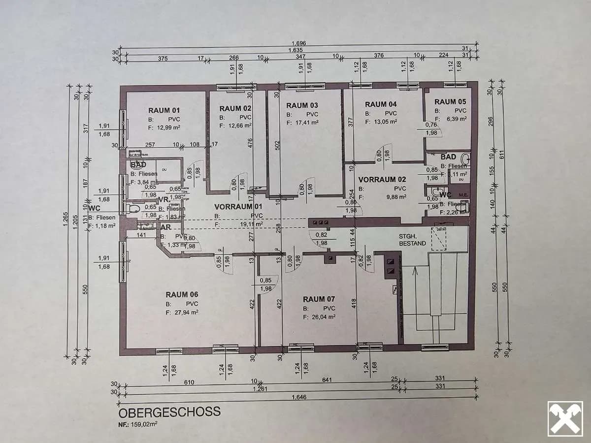 7-Zimmer-Gewerbeimmobilie mieten in Amstetten – 159 m², € 8 – Bild 22 von 22