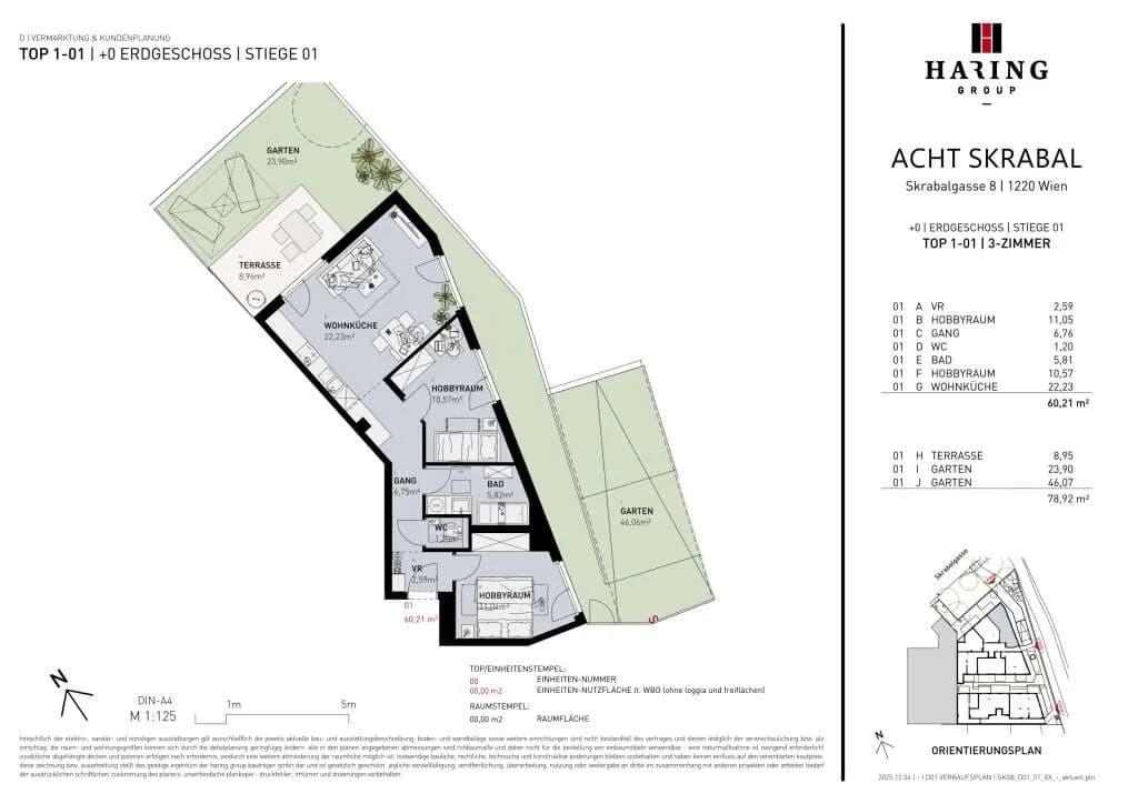 3-Zimmer-Wohnung kaufen in Wien – 60,21 m², € 401.500 – Bild 5 von 5