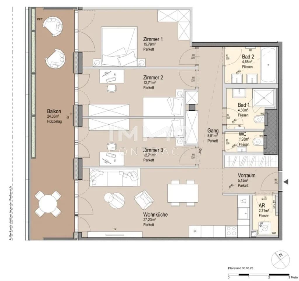 4-Zimmer-Wohnung kaufen in Wien – 95,61 m², € 1.147.300 – Bild 26 von 26