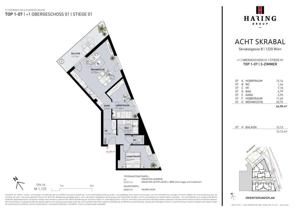 3-Zimmer-Wohnung kaufen in Wien – 66,58 m², € 432.500 – Bild 5 von 5
