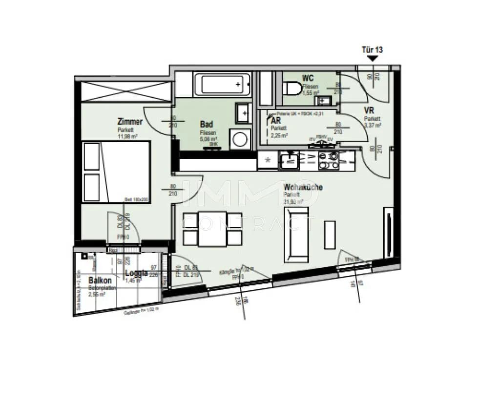 2-Zimmer-Wohnung kaufen in Wien – 47,6 m², € 299.700 – Bild 10 von 10