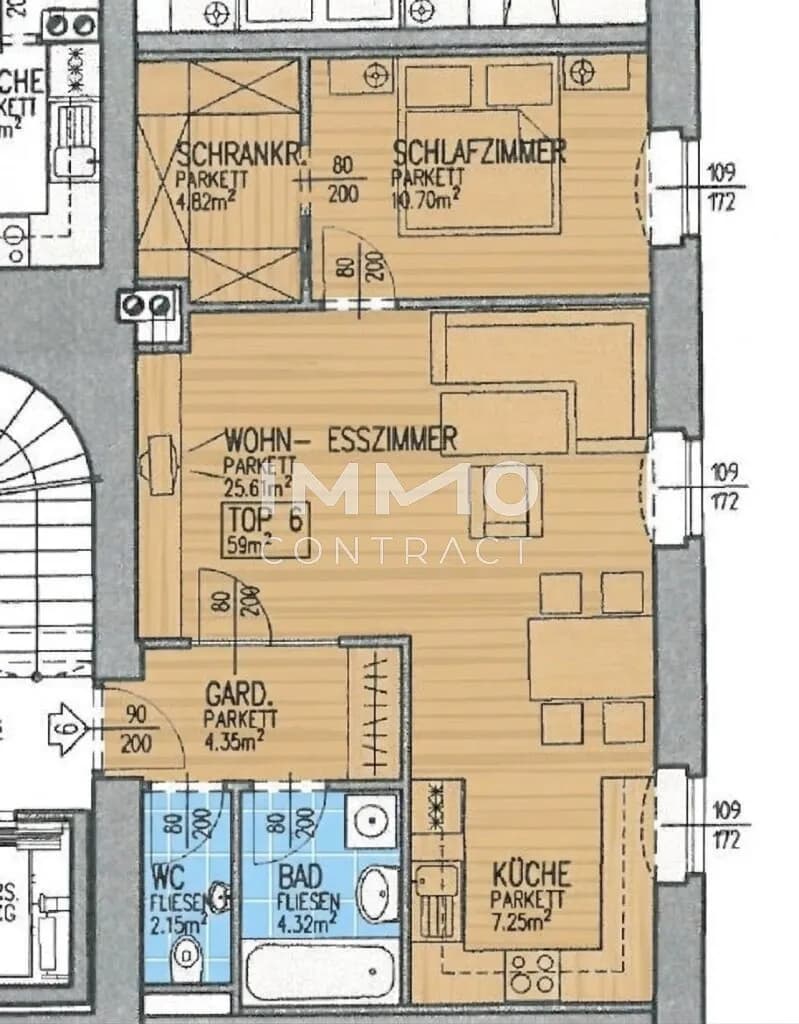2-Zimmer-Wohnung mieten in Linz – 60,67 m², € 865 – Bild 19 von 19