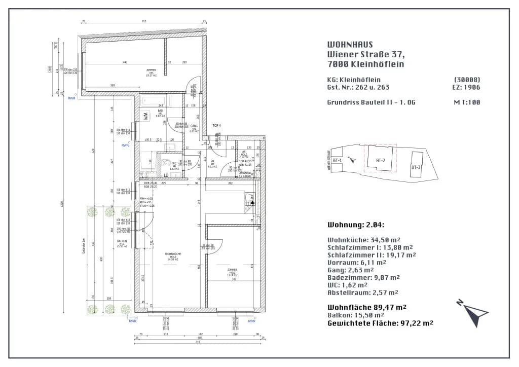 3-Zimmer-Wohnung kaufen in Eisenstadt – 89,47 m², € 475.000 – Bild 15 von 16