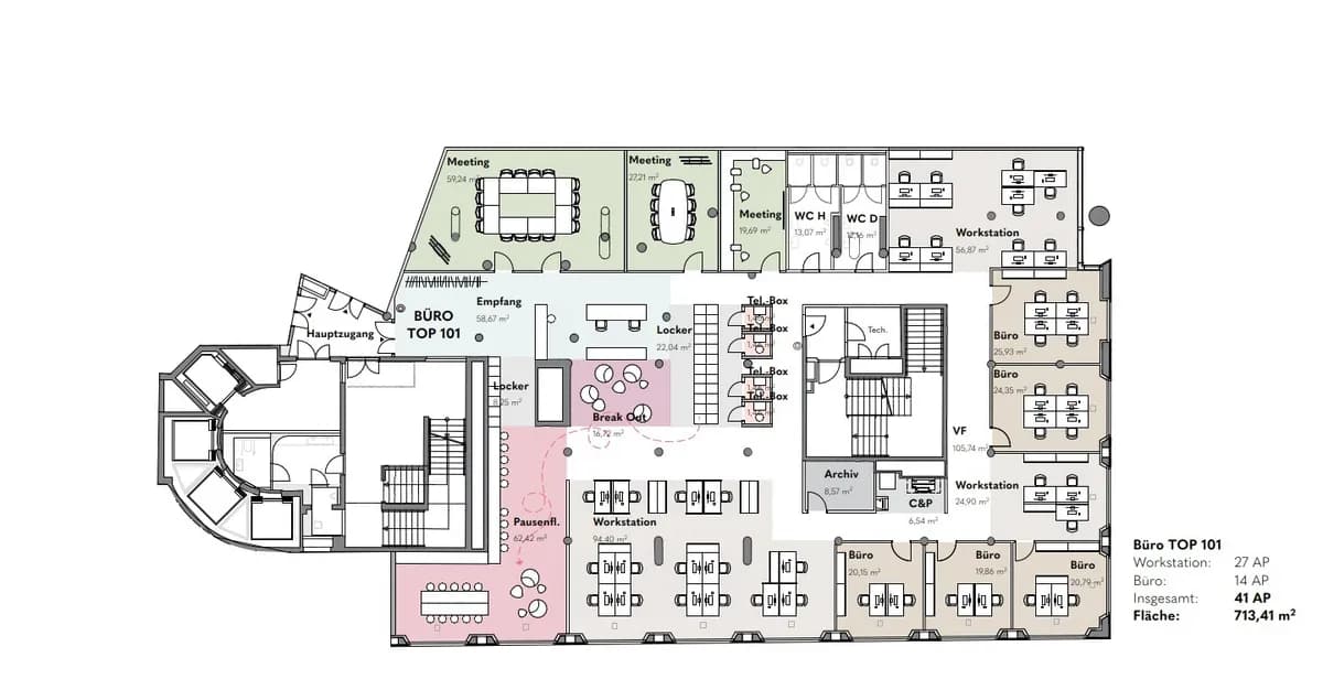 Gewerbeimmobilie mieten in Wien – 1 532 m², € 52.282 – Bild 10 von 11