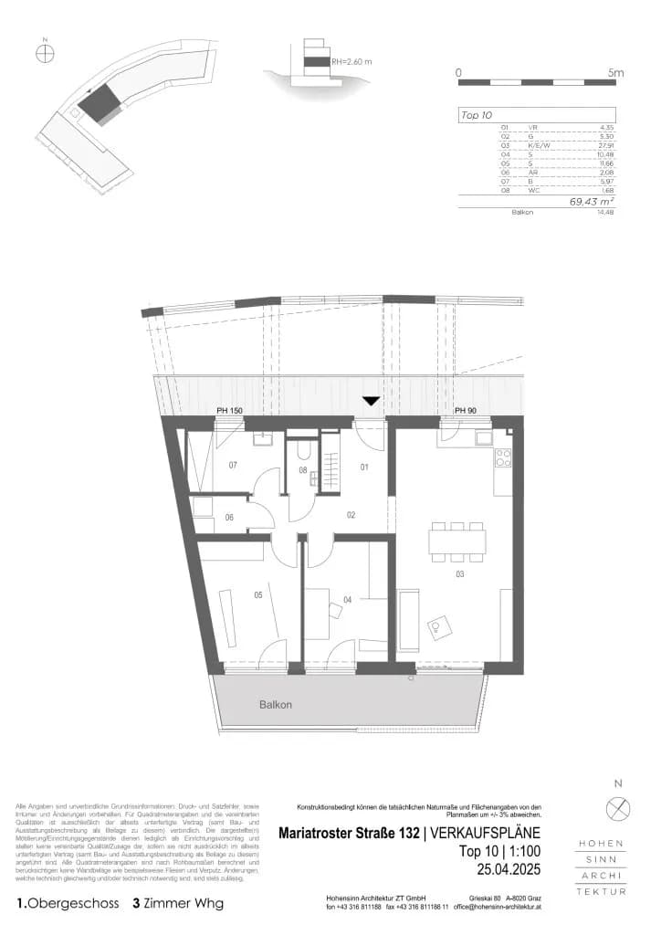 3-Zimmer-Wohnung kaufen in Graz – 69,43 m², € 449.000 – Bild 10 von 10
