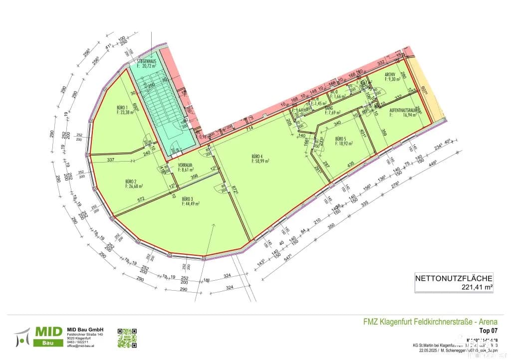 5-Zimmer-Gewerbeimmobilie mieten in Klagenfurt – 222 m², € 2.964 – Bild 17 von 17