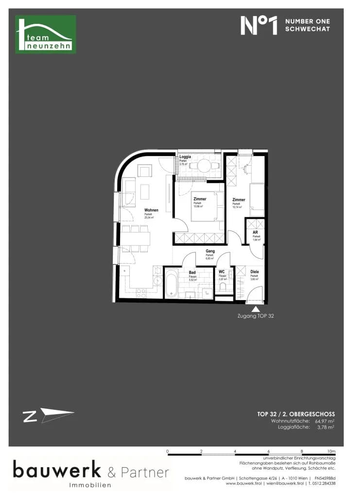 Immobilie kaufen in Bruck an der Leitha – 64,97 m², € 286.200 – Bild 15 von 15